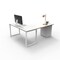 We'Re It Connect It L-Shaped Desk, 77 in D X 30 in H, 60 in W X Thermally Fused Laminate DI60304824L1BBF-WH-459 - alternate 5
